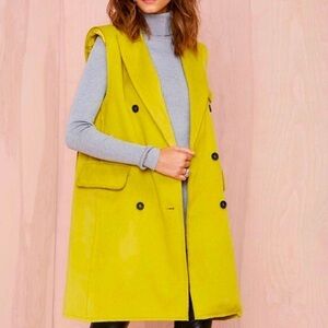 BLQ BASIQ Lime Day Glow Coat Vest